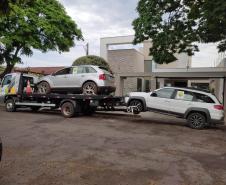 Carros são apreendidos pelo BPFRON com 2,5 mil pacotes de cigarros contrabandeados em Mariluz (PR)