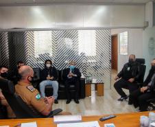 Comandante-Geral da PM recebe comitiva da Justiça Eleitoral em Curitiba