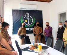 Alto-Comando da PMPR faz visita de cortesia à Presidente da ASSOFEPAR