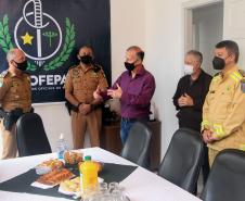 Alto-Comando da PMPR faz visita de cortesia à Presidente da ASSOFEPAR