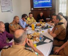 Alto-Comando da PMPR faz visita de cortesia à Presidente da ASSOFEPAR