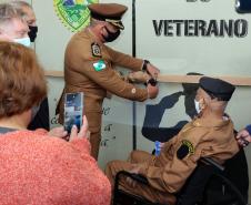 Polícia Militar cultua Dia do Veterano e inaugura espaço no Quartel do Comando-Geral, em Curitiba