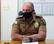 Comandante-Geral da PM recebe prefeita de Clevelândia em Curitiba