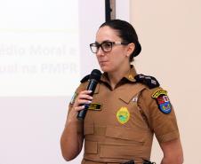 Policiais militares de Curitiba e da Região Metropolitana participam de palestra sobre assédio moral e sexual