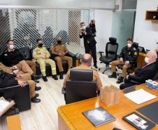 Alto Comando da Polícia Militar recebe visita de cortesia do Presidente da ALEP