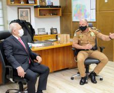 Alto Comando da Polícia Militar recebe visita de cortesia do Presidente da ALEP