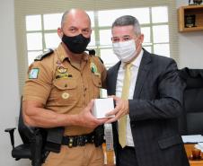 Alto Comando da Polícia Militar recebe visita de cortesia do Presidente da ALEP