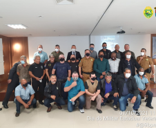 Batalhão da PM do Litoral do estado comemora o Dia do Veterano durante solenidade