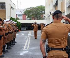 Batalhão de Polícia de Trânsito recebe novo comandante durante solenidade em Curitiba