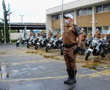 Batalhão de Polícia de Trânsito recebe novo comandante durante solenidade em Curitiba