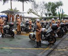 Batalhão de Polícia de Trânsito recebe novo comandante durante solenidade em Curitiba