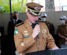 Batalhão de Polícia de Trânsito recebe novo comandante durante solenidade em Curitiba