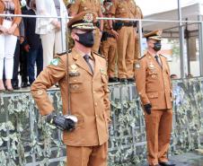 Batalhão de Polícia de Trânsito recebe novo comandante durante solenidade em Curitiba