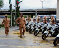 Batalhão de Polícia de Trânsito recebe novo comandante durante solenidade em Curitiba