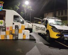 Em Pato Branco (PR), PM apreende 147 caixas de vinho contrabandeadas e encaminha três suspeitos
