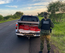 BPFRON apreende carga de maconha e encaminha motorista em Guaíra 