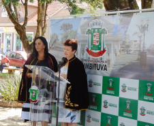 Praça de Imbituva recebe placa com o nome de herói da Polícia Militar que lutou na Guerra do Paraguai
