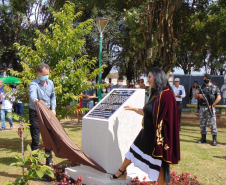 Praça de Imbituva recebe placa com o nome de herói da Polícia Militar que lutou na Guerra do Paraguai