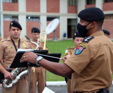 Solenidade em São José dos Pinhais, na RMC, marca a formatura de 34 policiais militares no III Curso de ROCAM