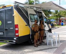 PM completa um mês de Verão Paraná com redução de 91,6% nos roubos e mais de 34 mil pulseirinhas de identificação entregues, no Litoral 