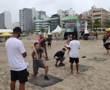 Desafio Cross Games estimula confraternização entre policiais militares e bombeiros nas areias de Caiobá
