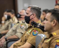Trabalho de segurança do Porto de Paranaguá pauta aula prática do Curso Superior da PMPR