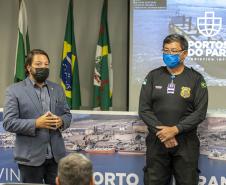 Trabalho de segurança do Porto de Paranaguá pauta aula prática do Curso Superior da PMPR
