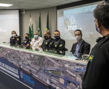 Trabalho de segurança do Porto de Paranaguá pauta aula prática do Curso Superior da PMPR