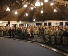 Durante o evento ocorreram homenagens, entrega de certificados e medalhas a policiais que se destacaram ao longo dos anos