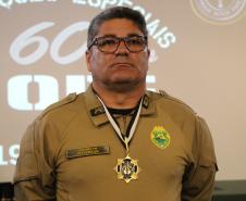 Durante o evento ocorreram homenagens, entrega de certificados e medalhas a policiais que se destacaram ao longo dos anos