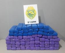 Polícia Militar do Paraná apreende 56kg de maconha em Cianorte