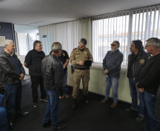 Veteranos do Batalhão de Controle de Tráfego visitam o BPTran após mais de 50 anos