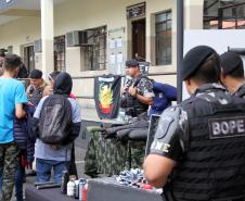 Adolescentes do Projeto Jovens Promissores do Tribunal de Justiça participam de atividades com a Polícia Militar