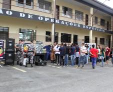 Adolescentes do Projeto Jovens Promissores do Tribunal de Justiça participam de atividades com a Polícia Militar