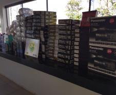 PM apreende eletrônicos contrabandeados e encaminha suspeito em Iporã (PR)