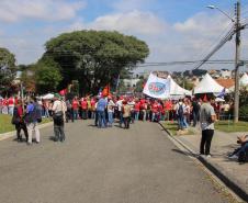 Curitiba, 01 de maio de 2018. Manifestações do Dia do Trabalho