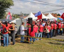 Curitiba, 01 de maio de 2018. Manifestações do Dia do Trabalho
