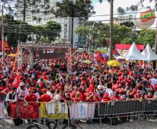 Curitiba, 01 de maio de 2018. Manifestações do Dia do Trabalho