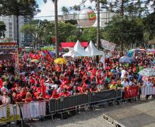 Curitiba, 01 de maio de 2018. Manifestações do Dia do Trabalho