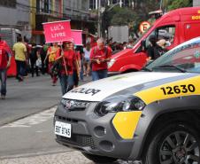 Curitiba, 01 de maio de 2018. Manifestações do Dia do Trabalho