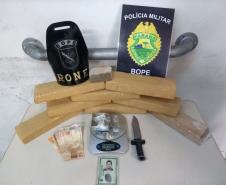 BOPE apreende mais de 170 kg de maconha em ocorrências distintas na Capital e RMC