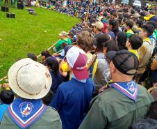 PM de Pato Branco participa de evento de escoteiros em Coronel Vivída, no Sudoeste do estado