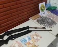 No Norte do PR, PM localiza grupo envolvido em roubo e apreende drogas em Londrina