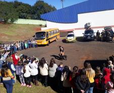 Estudantes participam de atividades educativas com policiais militares no Sudoeste do PR