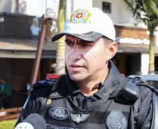Curitiba, 29 de maio de 2018. Apreensão de veículo com mais de 88 milhões em multas 1º Tenente Zaqueu Rodrigo Kozow Meireles