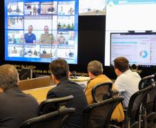 Curitiba, 28 de outubro de 2018 - Videoconferência na SESP