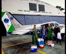 Aeronaves do BPMOA transportaram cinco órgãos em missões simultâneas 