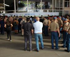 Cerca de 3 mil bombeiros militares de todo o Brasil participam da abertura do XVIII Seminário Nacional de Bombeiros em Foz do Iguaçu, no Paraná