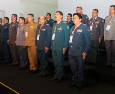 Cerca de 3 mil bombeiros militares de todo o Brasil participam da abertura do XVIII Seminário Nacional de Bombeiros em Foz do Iguaçu, no Paraná