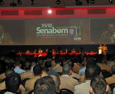 Cerca de 3 mil bombeiros militares de todo o Brasil participam da abertura do XVIII Seminário Nacional de Bombeiros em Foz do Iguaçu, no Paraná